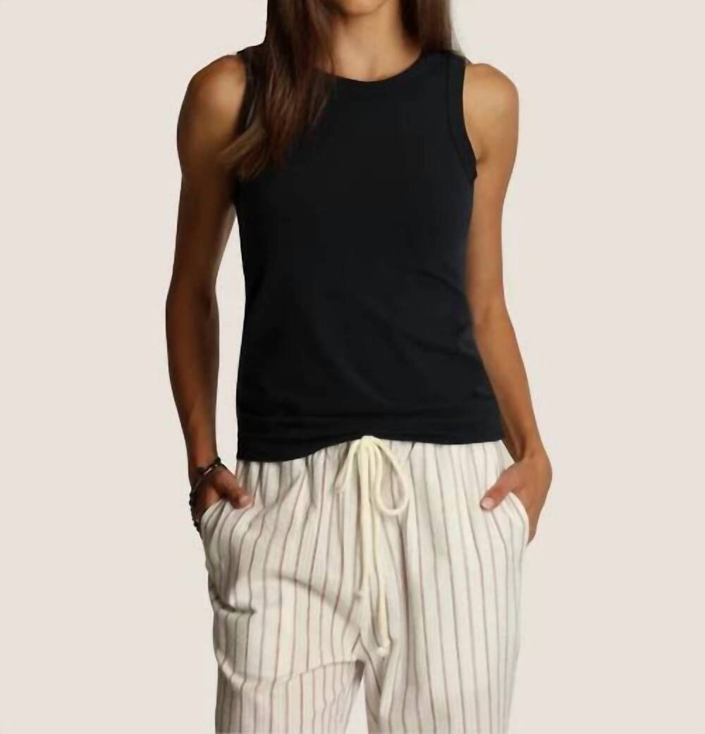 NEW DYLAN BY TRUE GRIT essential tank top in washed black